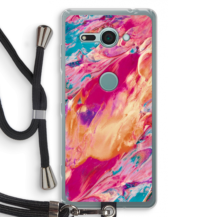 Pastel Echoes: Sony Xperia XZ2 Compact Transparant Hoesje met koord