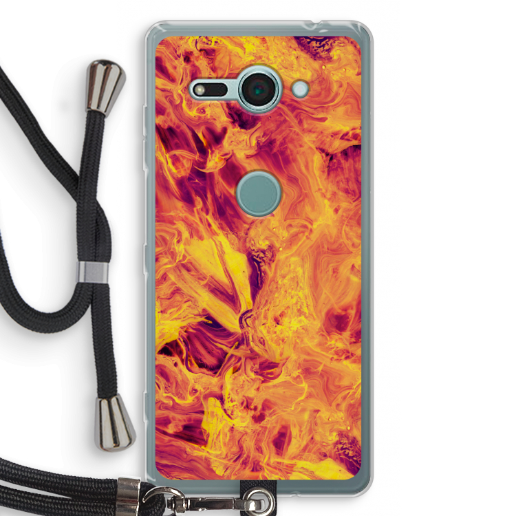 Eternal Fire: Sony Xperia XZ2 Compact Transparant Hoesje met koord