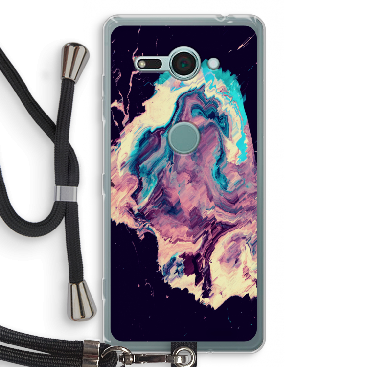 Cosmic Silence: Sony Xperia XZ2 Compact Transparant Hoesje met koord