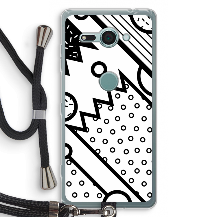 Pop Art #4: Sony Xperia XZ2 Compact Transparant Hoesje met koord