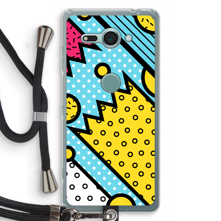 Pop Art #1: Sony Xperia XZ2 Compact Transparant Hoesje met koord