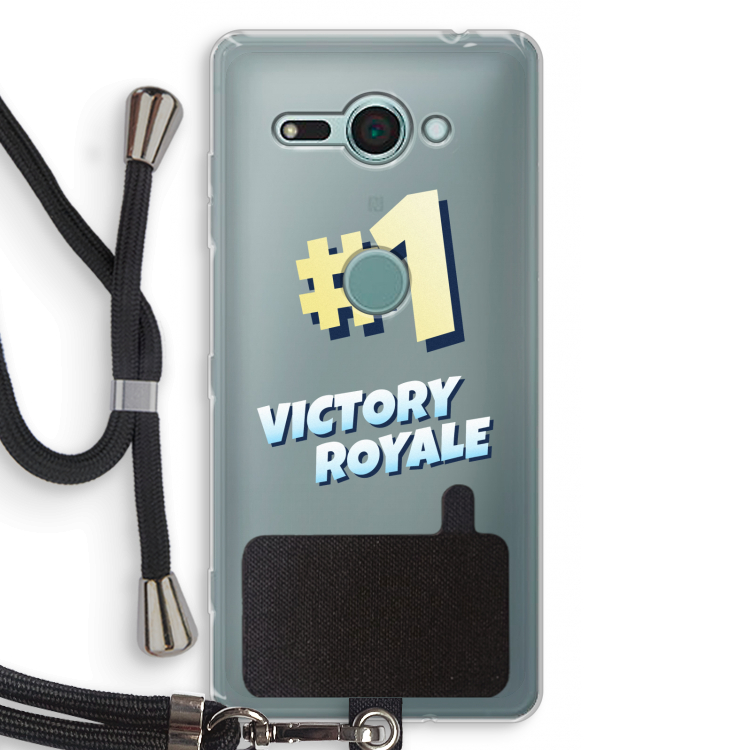 Victory Royale: Sony Xperia XZ2 Compact Transparant Hoesje met koord