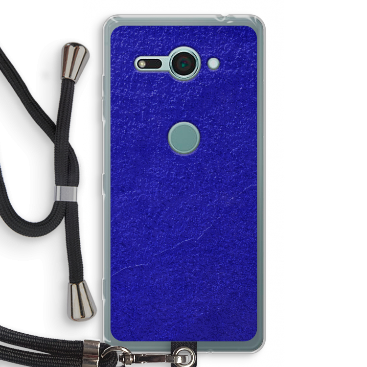 Majorelle Blue: Sony Xperia XZ2 Compact Transparant Hoesje met koord