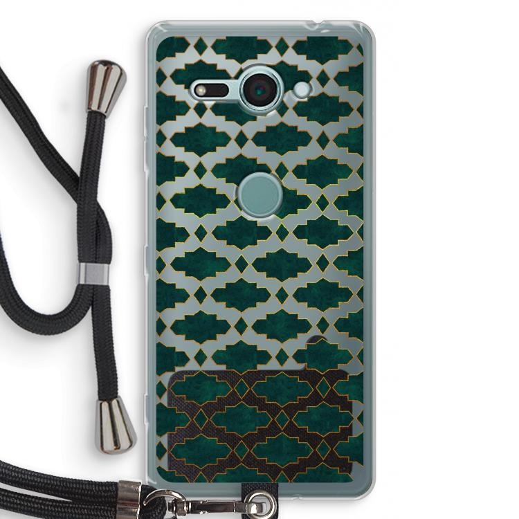 Moroccan tiles: Sony Xperia XZ2 Compact Transparant Hoesje met koord
