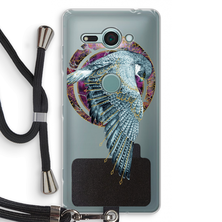 Golden Falcon: Sony Xperia XZ2 Compact Transparant Hoesje met koord