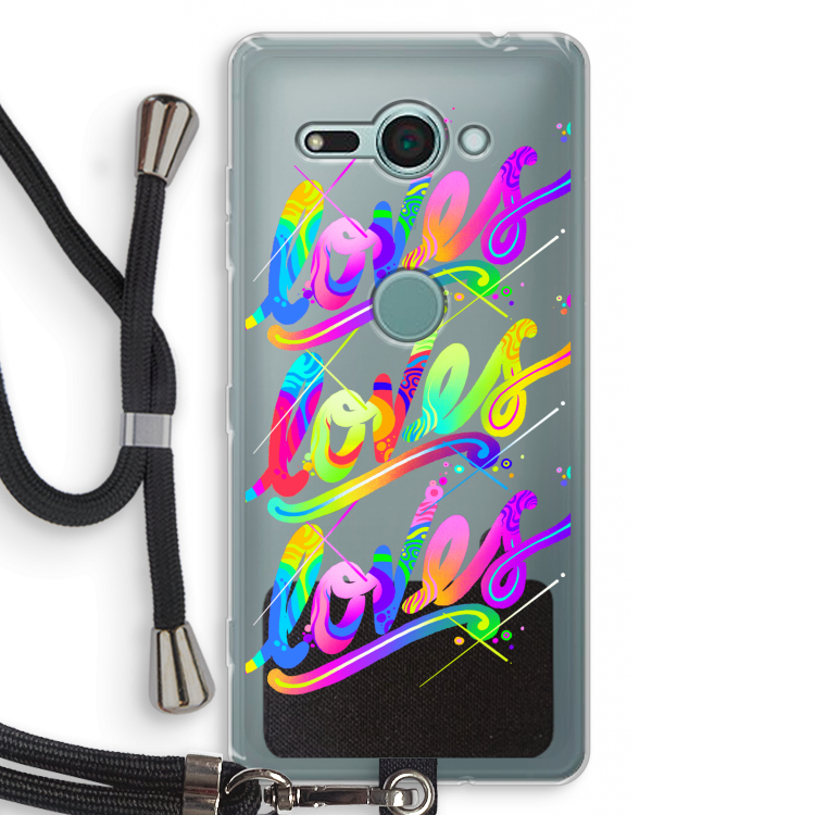 Loves: Sony Xperia XZ2 Compact Transparant Hoesje met koord
