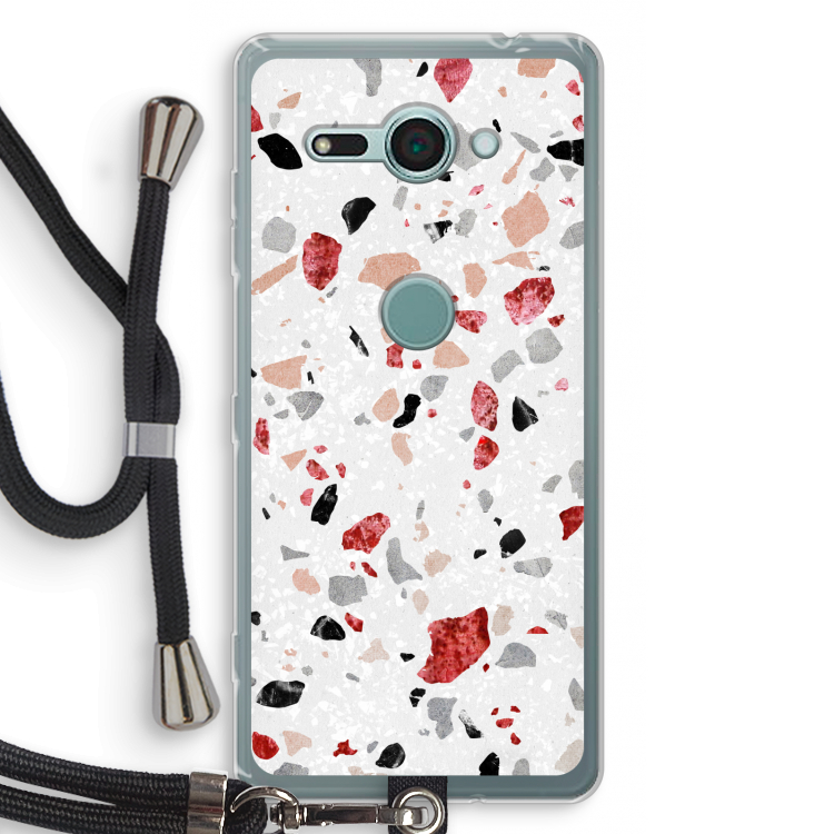 Terrazzo N°12: Sony Xperia XZ2 Compact Transparant Hoesje met koord