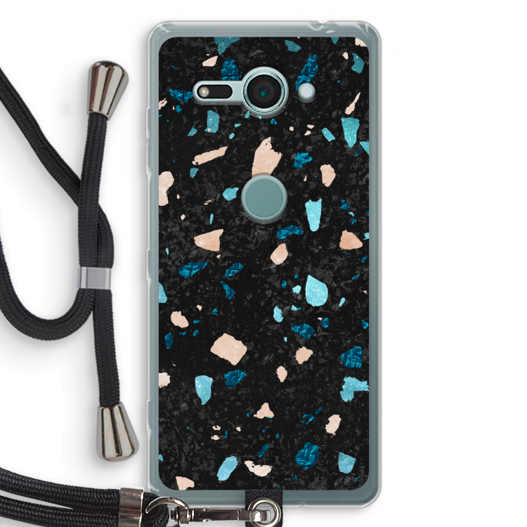 Terrazzo N°11: Sony Xperia XZ2 Compact Transparant Hoesje met koord