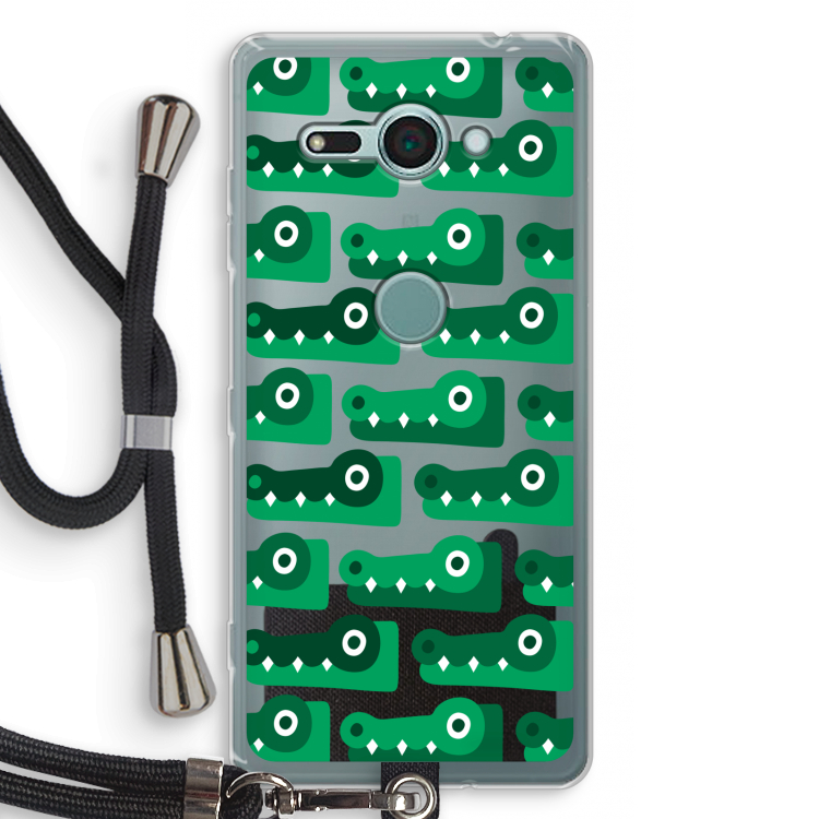 Crocs: Sony Xperia XZ2 Compact Transparant Hoesje met koord