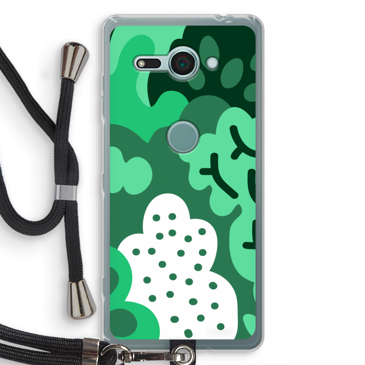 Bushes: Sony Xperia XZ2 Compact Transparant Hoesje met koord