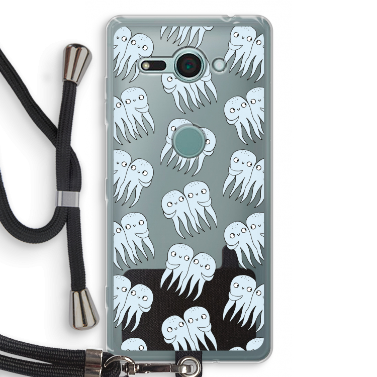 Octopussen: Sony Xperia XZ2 Compact Transparant Hoesje met koord