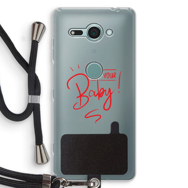 Not Your Baby: Sony Xperia XZ2 Compact Transparant Hoesje met koord