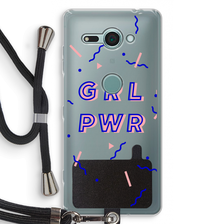 GRL PWR: Sony Xperia XZ2 Compact Transparant Hoesje met koord