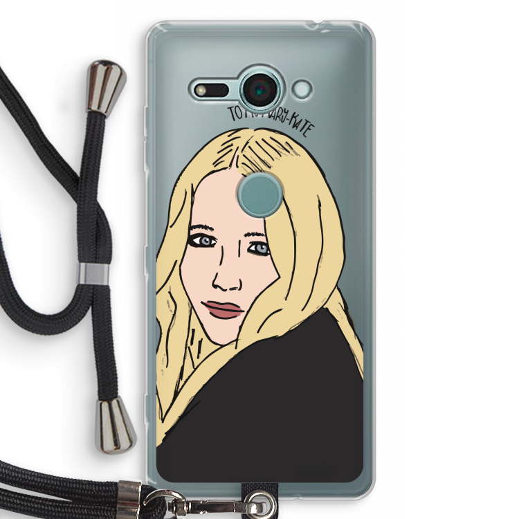 Mary Kate: Sony Xperia XZ2 Compact Transparant Hoesje met koord