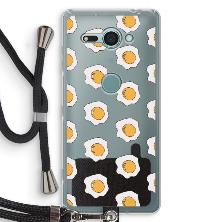 Bacon to my eggs #1: Sony Xperia XZ2 Compact Transparant Hoesje met koord