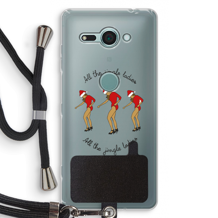 Jingle Ladies: Sony Xperia XZ2 Compact Transparant Hoesje met koord