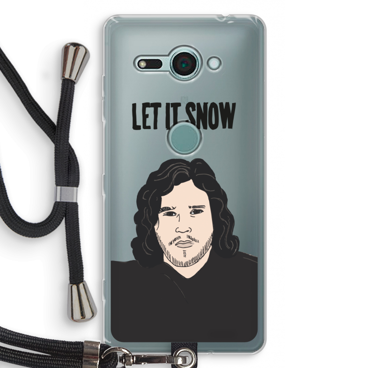 Let It Snow: Sony Xperia XZ2 Compact Transparant Hoesje met koord