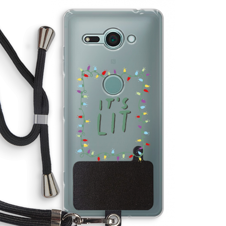 It's Lit: Sony Xperia XZ2 Compact Transparant Hoesje met koord