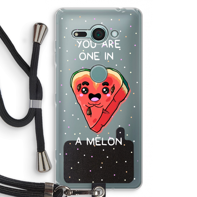 One In A Melon: Sony Xperia XZ2 Compact Transparant Hoesje met koord