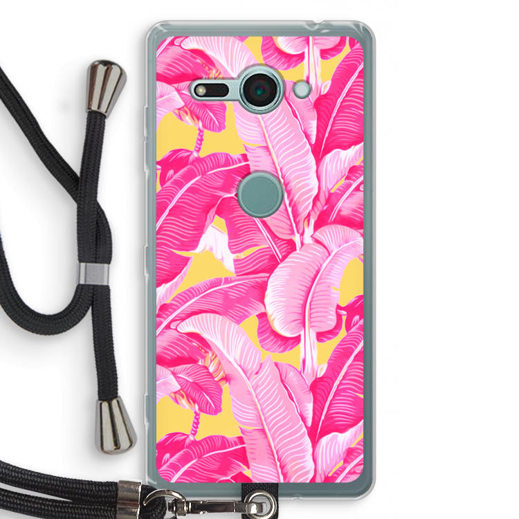 Pink Banana: Sony Xperia XZ2 Compact Transparant Hoesje met koord