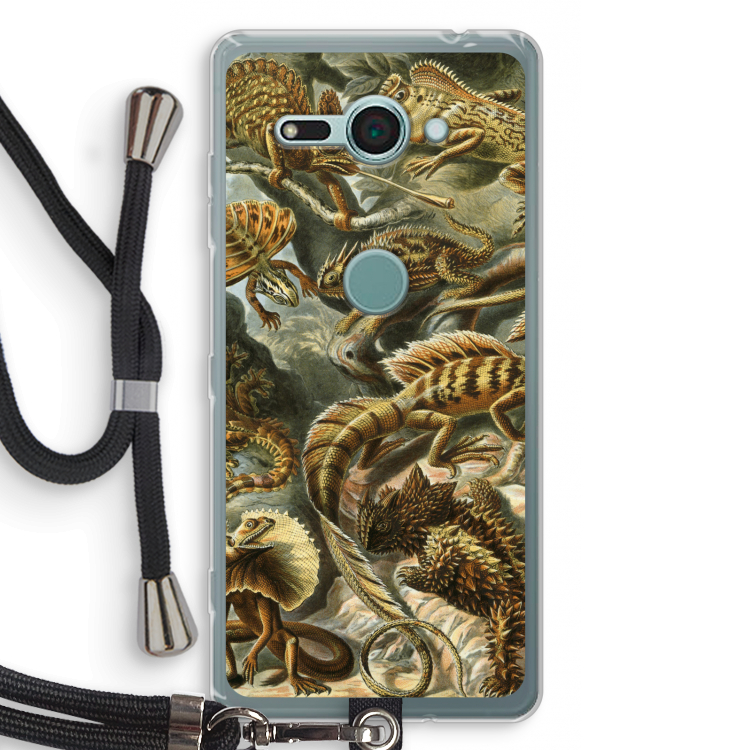 Haeckel Lacertilia: Sony Xperia XZ2 Compact Transparant Hoesje met koord