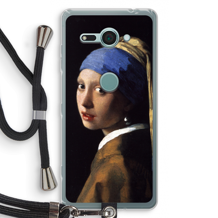 The Pearl Earring: Sony Xperia XZ2 Compact Transparant Hoesje met koord