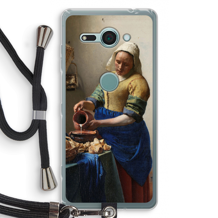 The Milkmaid: Sony Xperia XZ2 Compact Transparant Hoesje met koord
