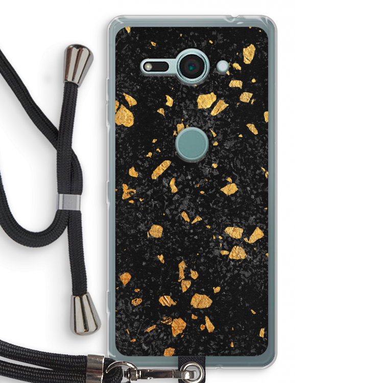 Terrazzo N°7: Sony Xperia XZ2 Compact Transparant Hoesje met koord