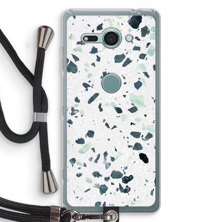 Terrazzo N°2: Sony Xperia XZ2 Compact Transparant Hoesje met koord