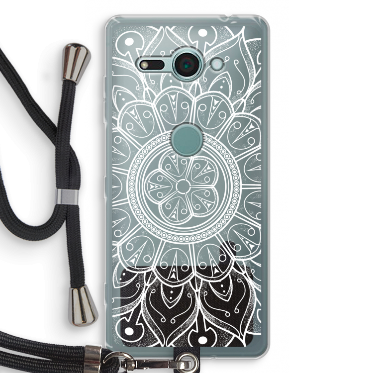 Roses Are Red: Sony Xperia XZ2 Compact Transparant Hoesje met koord