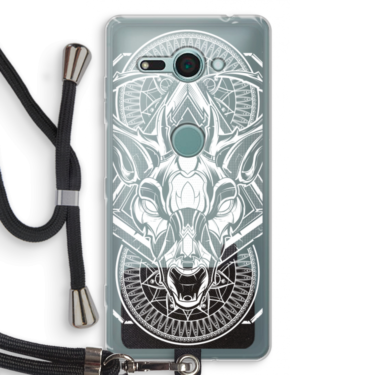Oh Deer: Sony Xperia XZ2 Compact Transparant Hoesje met koord