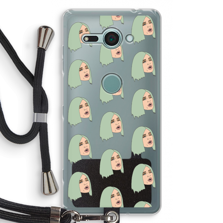 King Kylie: Sony Xperia XZ2 Compact Transparant Hoesje met koord