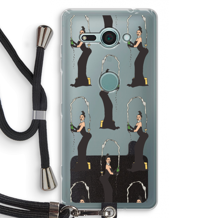 Pop Some Kim: Sony Xperia XZ2 Compact Transparant Hoesje met koord