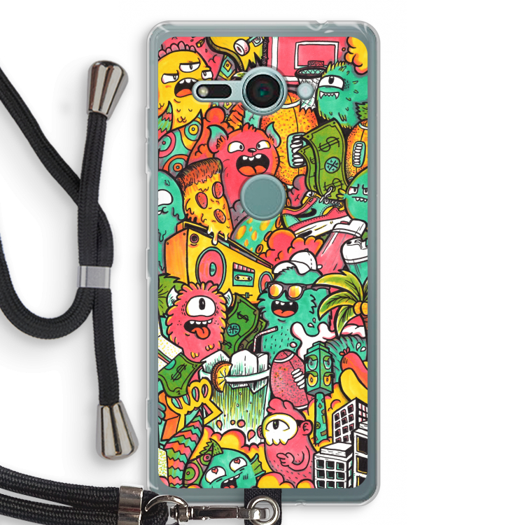 Vexx City: Sony Xperia XZ2 Compact Transparant Hoesje met koord