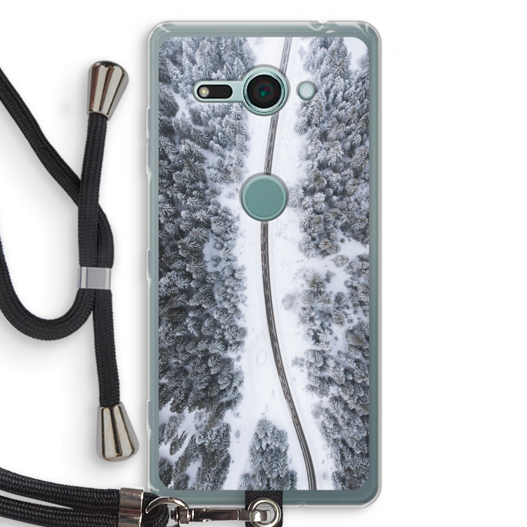 Snøfall: Sony Xperia XZ2 Compact Transparant Hoesje met koord
