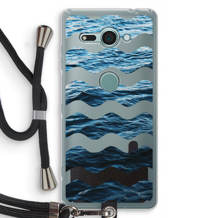 Oceaan: Sony Xperia XZ2 Compact Transparant Hoesje met koord