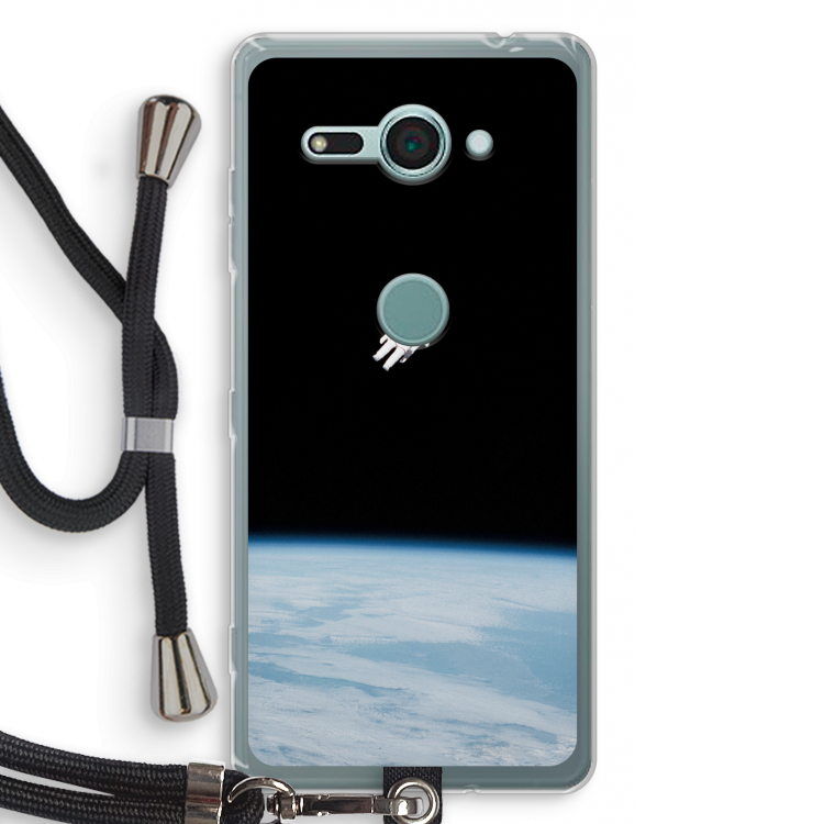 Alone in Space: Sony Xperia XZ2 Compact Transparant Hoesje met koord