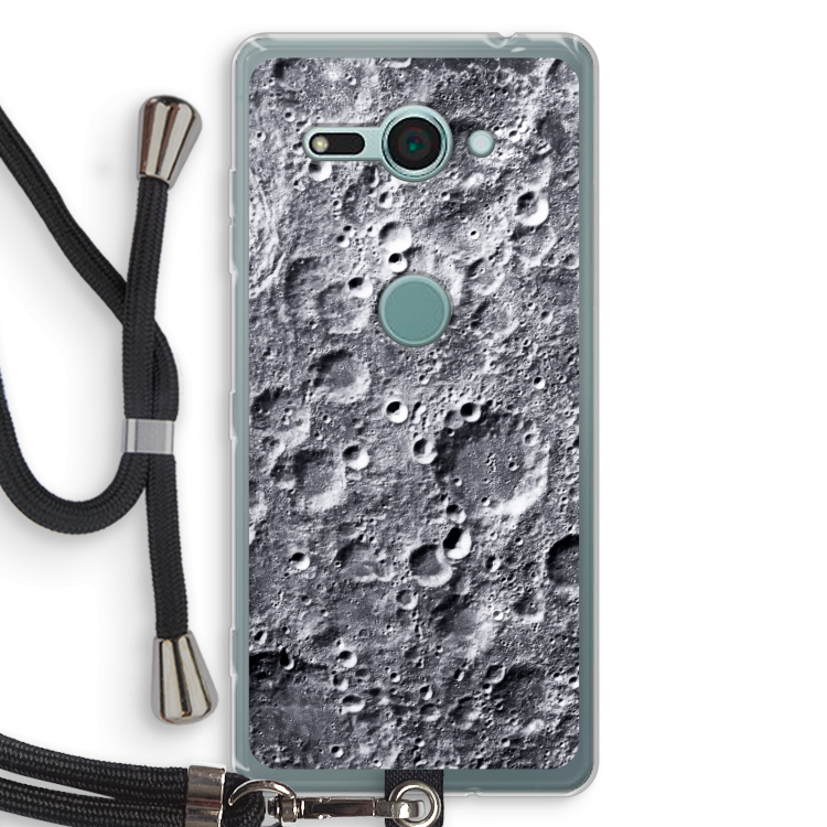 Maanlandschap: Sony Xperia XZ2 Compact Transparant Hoesje met koord