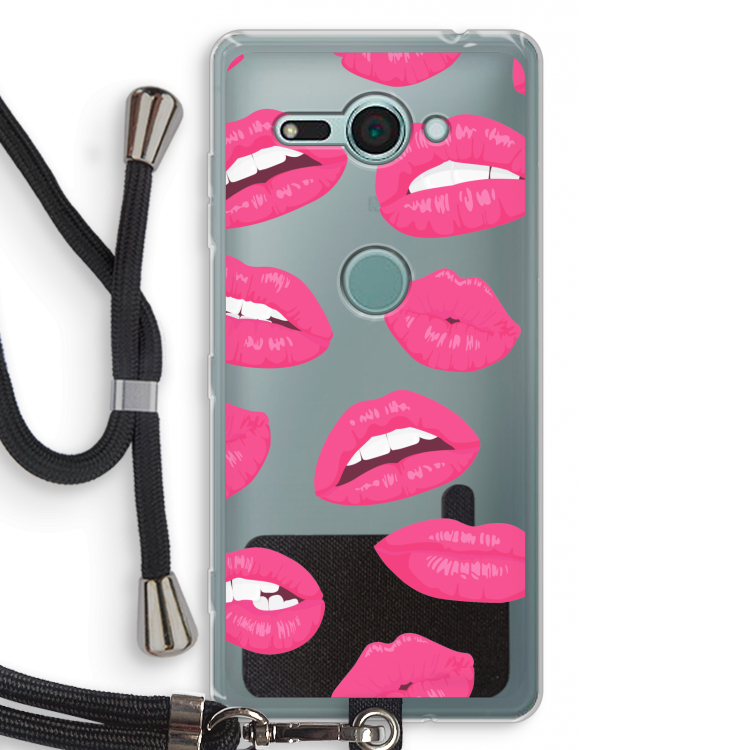 Bite my lip: Sony Xperia XZ2 Compact Transparant Hoesje met koord
