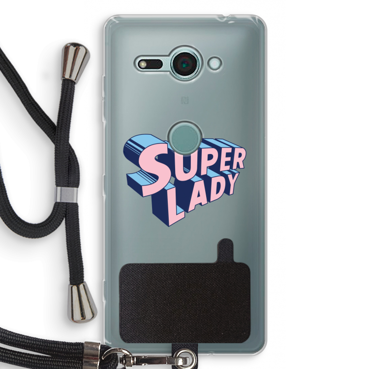 Superlady: Sony Xperia XZ2 Compact Transparant Hoesje met koord