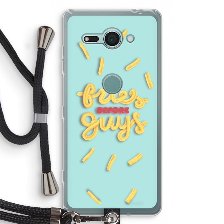 Always fries: Sony Xperia XZ2 Compact Transparant Hoesje met koord