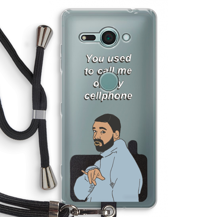 Hotline bling: Sony Xperia XZ2 Compact Transparant Hoesje met koord