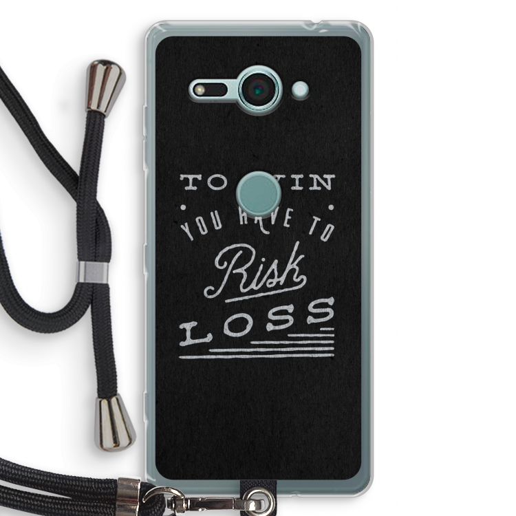 Risk loss: Sony Xperia XZ2 Compact Transparant Hoesje met koord