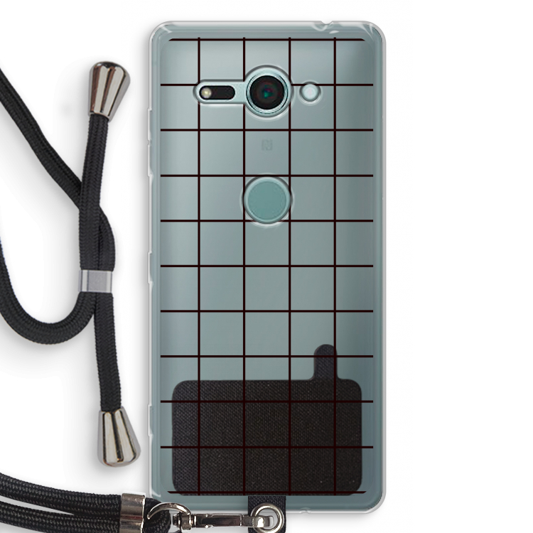 Rooster: Sony Xperia XZ2 Compact Transparant Hoesje met koord