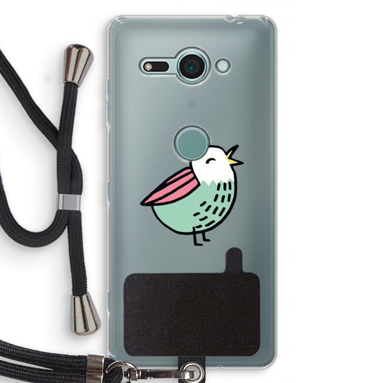 Birdy: Sony Xperia XZ2 Compact Transparant Hoesje met koord