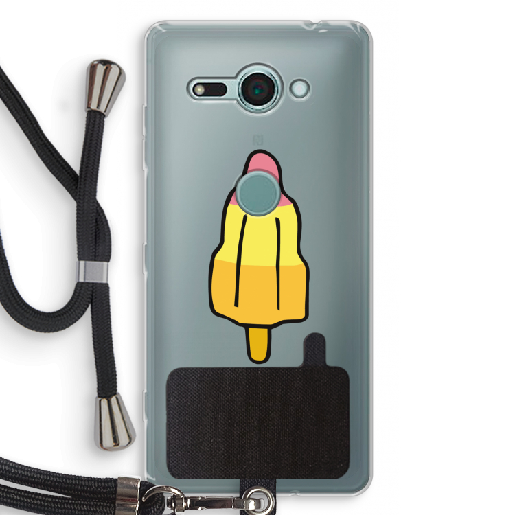 Raketijsje: Sony Xperia XZ2 Compact Transparant Hoesje met koord