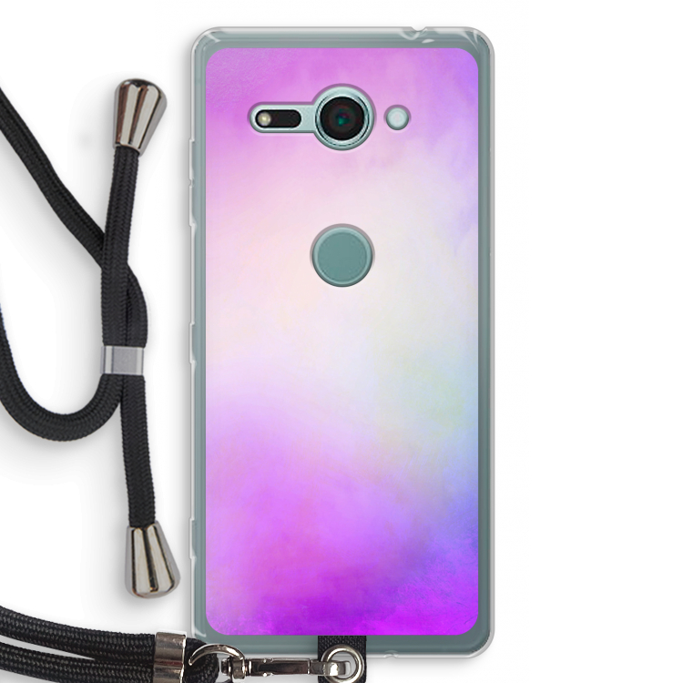Clouds pastel: Sony Xperia XZ2 Compact Transparant Hoesje met koord