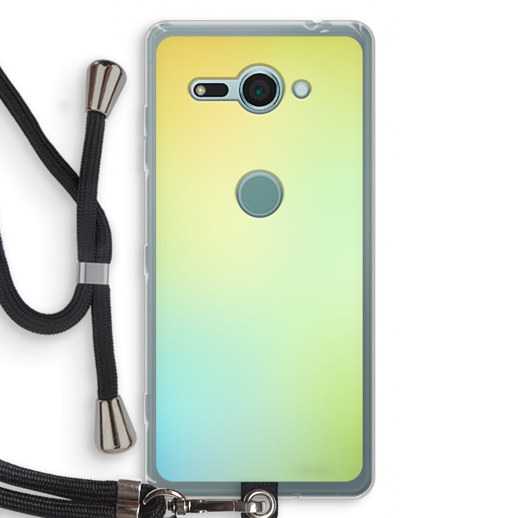 Minty mist pastel: Sony Xperia XZ2 Compact Transparant Hoesje met koord