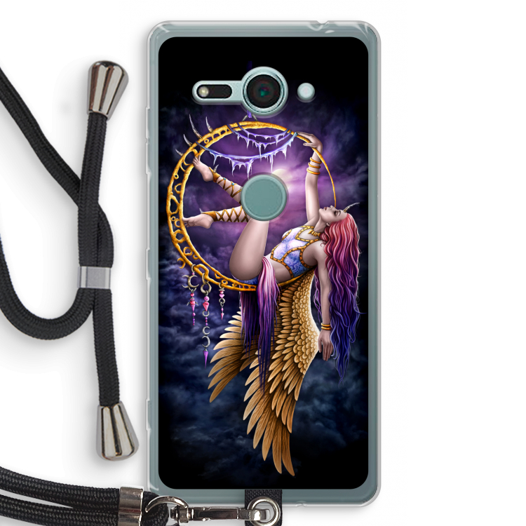 Aerial Angel: Sony Xperia XZ2 Compact Transparant Hoesje met koord