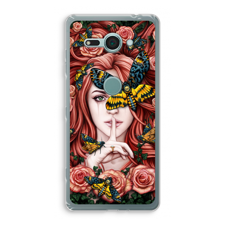 Lady Moth: Sony Xperia XZ2 Compact Transparant Hoesje
